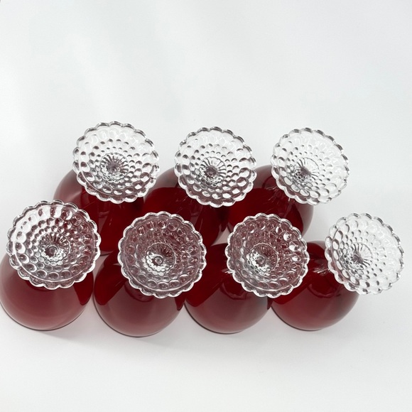 Vintage (7) Anchor Hocking Boopie Cordial/Desert Wine Glasses - Picture 7 of 7